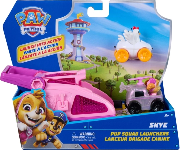 PAW Patrol εκτοξευτής Skye – σετ με μίνι αυτοκινητάκια