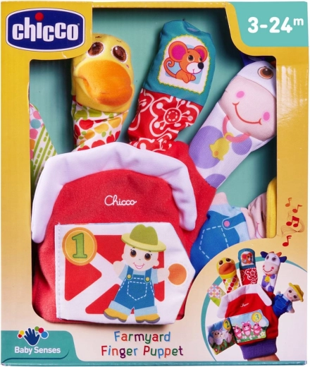Chicco υφασμάτινη μαριονέτα-γάντι Φάρμα με ήχους 3μ+