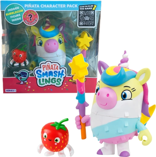 Pinata Smashlings Luna μονόκερος με πινιάτα και 2 φιγούρες