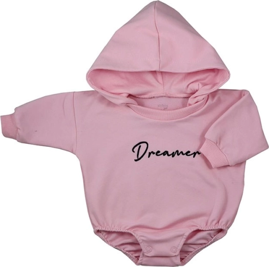 Βρεφικό baggy κορμάκι με κουκούλα Koala Dreamer – ροζ