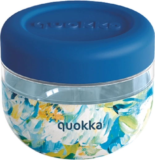 Δοχείο τροφίμων Quokka Bubble Blue Peonies μπλε 500 ml