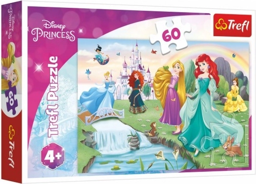 Παζλ 60 κομματιών Γνώρισε τις πριγκίπισσες DISNEY PRINCESS Trefl