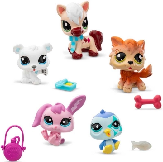 Hasbro Littlest Pet Shop χειμερινό σετ ζωάκια 5 τεμ.