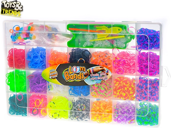 Toys&Trends μεγάλη σειρά για πλέξιμο βραχιολιών από λαστιχάκια 5600 τεμ.