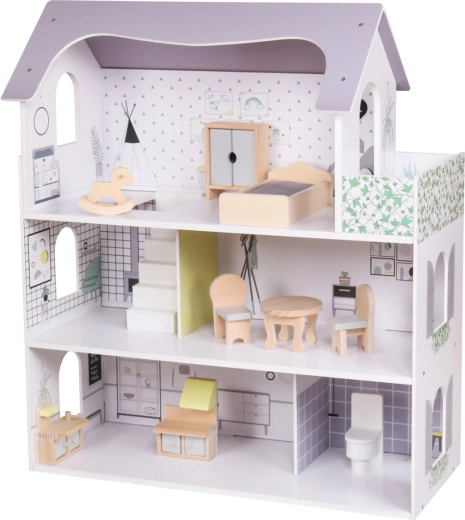 Ξύλινο κουκλόσπιτο rose Montessori Baby Mix