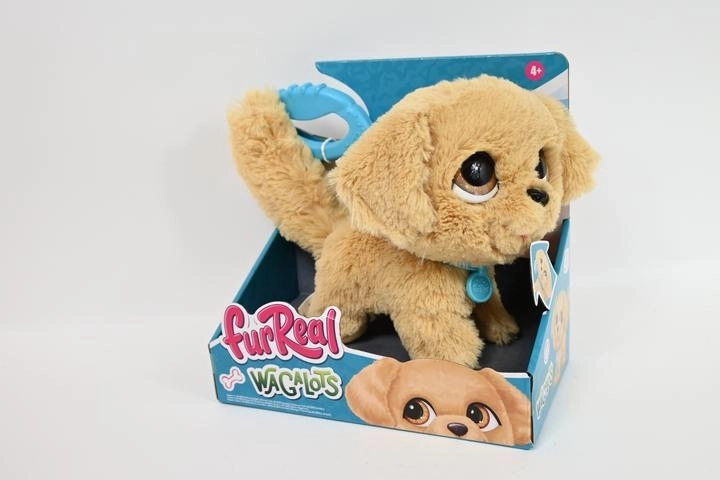 FurReal WaggLots χρυσό ριτρίβερ που περπατά με λουρί