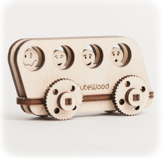 Cutewood ξύλινο 3D παζλ λεωφορείο