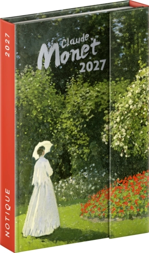 Notique εβδομαδιαίο μαγνητικό ημερολόγιο Claude Monet 2027, 11 × 16 cm