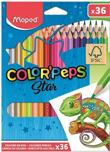Ξυλομπογιές MAPED Color'Peps, 36 τεμ.
