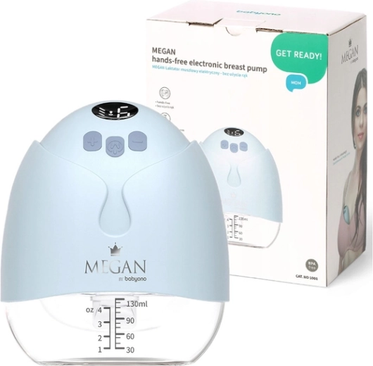 BabyOno Megan ηλεκτρονικό hands‑free θήλαστρο μητρικού γάλακτος