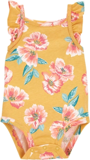 Κορμάκι κοριτσίστικο με τιράντες Carter's Pink Flowers – 3m