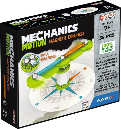 Μαγνητικό κατασκευαστικό σετ κομπάς GEOMAG Mechanics Motion