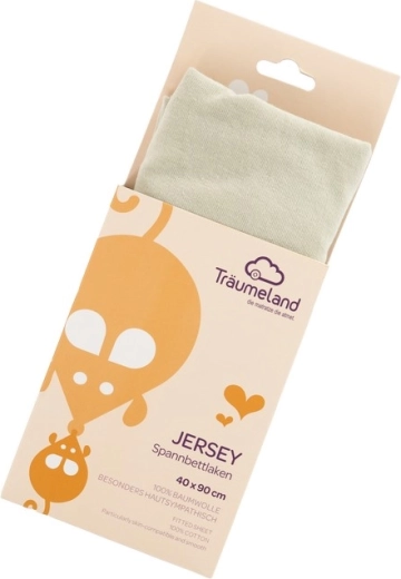 Träumeland jersey εφαρμοστό σεντόνι 40 × 90 cm desert sage