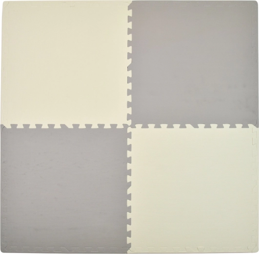 Αφρώδες παζλ-υπόστρωμα Humbi κρεμ-γκρι 62 × 62 × 1 cm 4 τεμ.