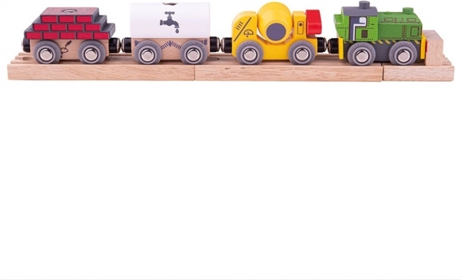 Ξύλινο κατασκευαστικό τρένο Bigjigs Rail