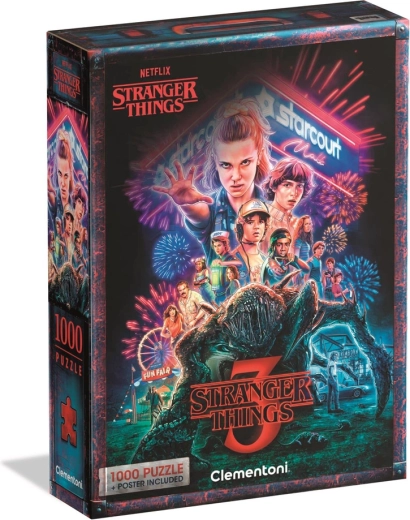 Παζλ 1000 STRANGER THINGS 3 αφίσα – Netflix, Clementoni