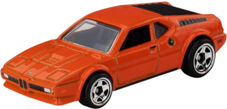 Hot Wheels ασημί αυτοκίνητο BMW M1 – πορτοκαλί συλλεκτικό μοντέλο