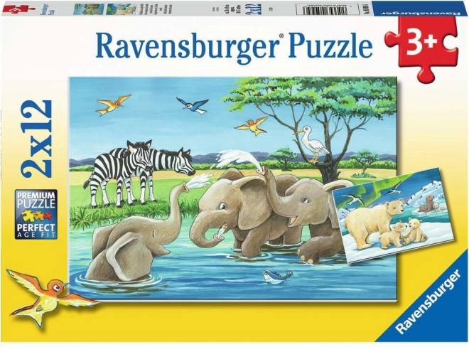 Παζλ Ravensburger Μωρά ζωάκια 2×12 κομμάτια