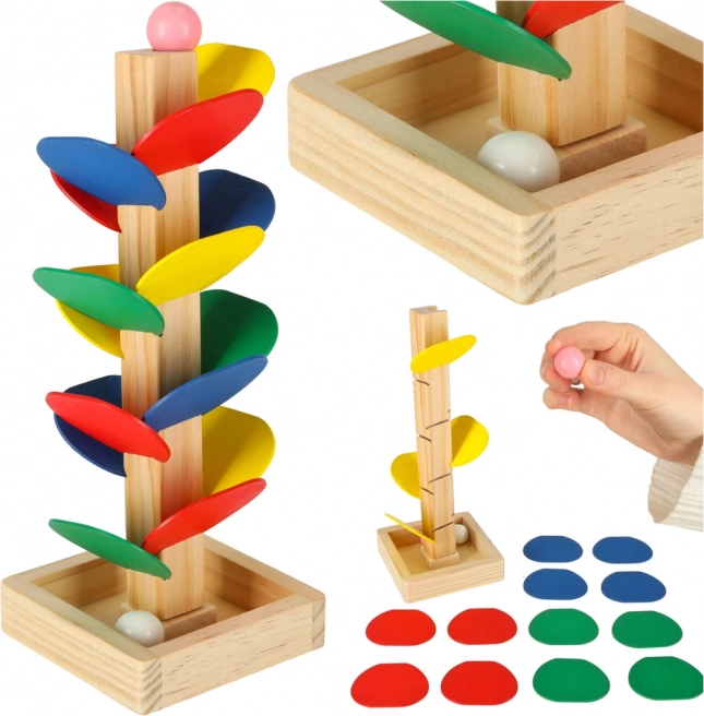 Ξύλινο δέντρο με μπίλιες MONTESSORI