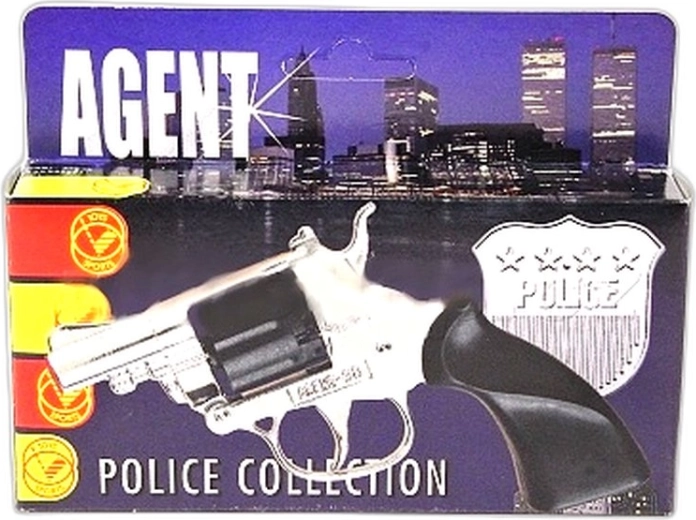 Ασημί κολτ για καψούλια Agent 38 (8 βολές) - 1 τεμάχιο