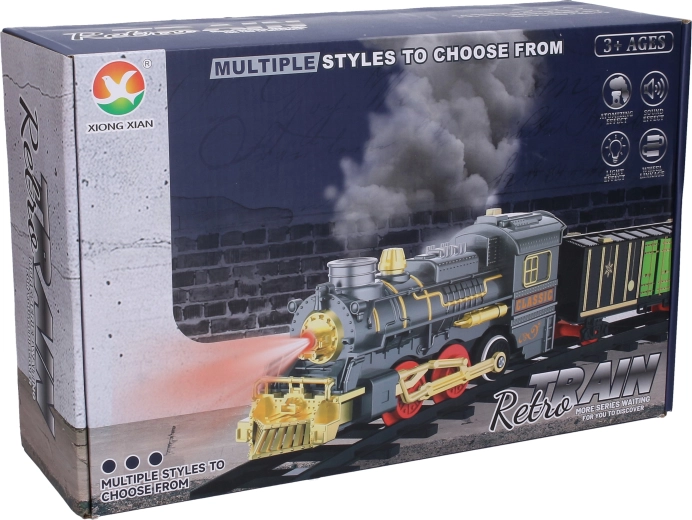 Σιδηρόδρομος με φωτεινά, ηχητικά και εφέ καπνού