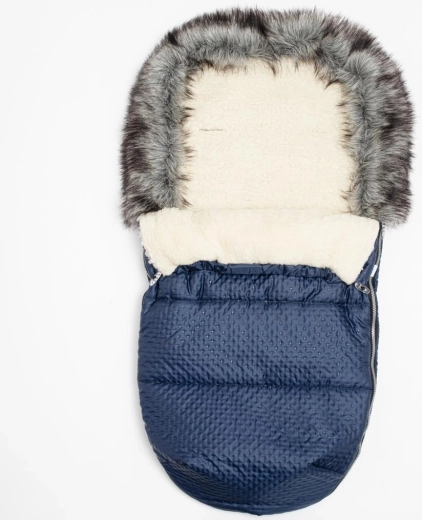 Χειμερινός σάκος ποδιών New Baby Lux Wool μπλε