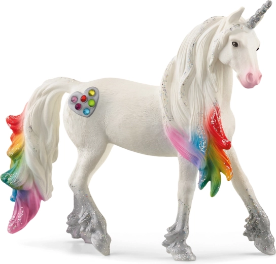 Schleich bayala ουράνιο τόξο επιβήτορας μονόκερος με καρδιές