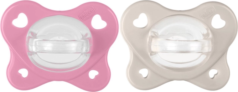 Chicco PhysioForma Dual Soft πιπίλες ροζ 6–16 μ., 2 τεμ.