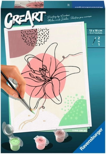 CreArt Floral Line – ζωγραφική με αριθμούς από τη Ravensburger