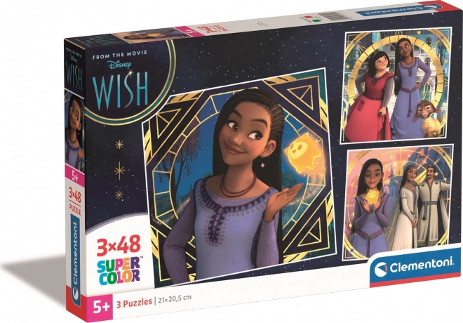 Παζλ 3x48 κομμάτια Square Disney Wish