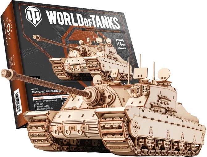 Little Story ξύλινο 3D παζλ World of Tanks Tortoise
