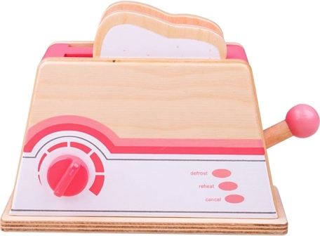 Ξύλινη ροζ τοστιέρα Bigjigs Toys