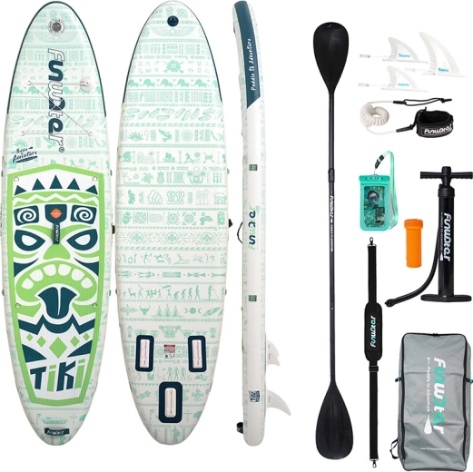 Funwater φουσκωτό paddleboard Tiki 320 cm πράσινο