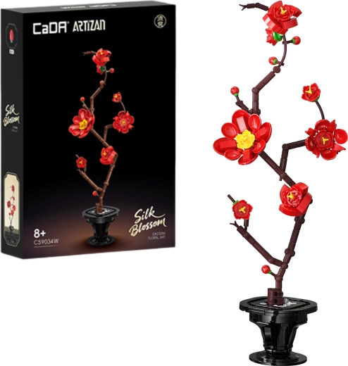 Κατασκευαστικό σετ CaDA Silk Blossom – διακοσμητικό λουλουδιών από τουβλάκια