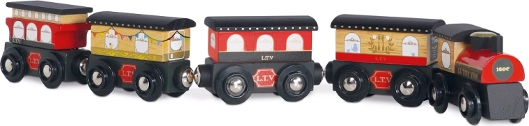 Ξύλινο τρενάκι Royal Express με βαγόνια Le Toy Van