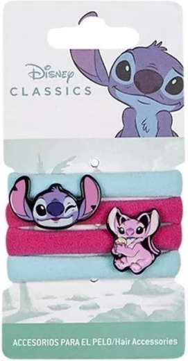 Σετ λαστιχάκια μαλλιών Lilo and Stitch (4 τεμ.)
