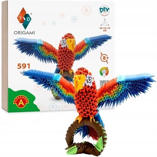 Origami 3D παπαγάλος
