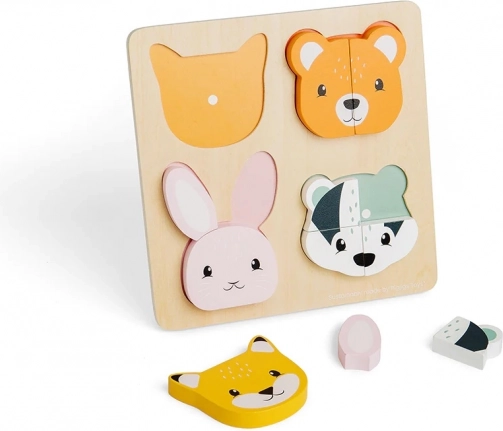Ξύλινο παζλ ένθεσης με μέτρηση Bigjigs Toys