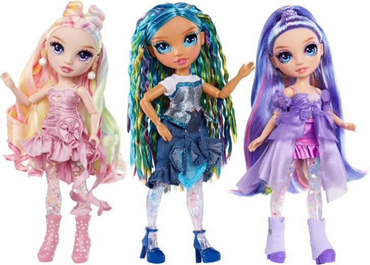 Rainbow High Rainbow Shimmers κούκλα μόδας με slime σε χρώματα ουράνιου τόξου – κούκλα με εφέ slime ουράνιου τόξου
