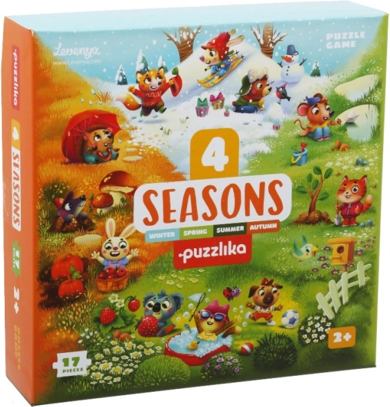 Puzzlika Τέσσερις εποχές εκπαιδευτικό παιδικό παζλ