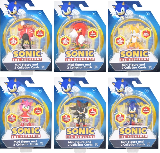 Μίνι φιγούρα Sonic με 2 συλλεκτικές κάρτες