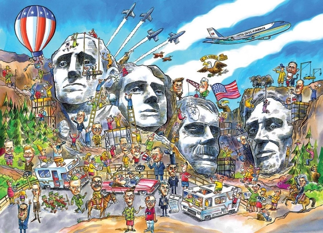 Παζλ DoodleTown: Mount Rushmore 1000 κομμάτια – COBBLE HILL