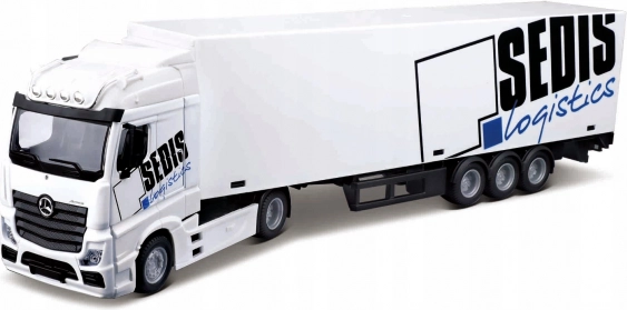 Bburago Mercedes‑Benz Actros SEDIS Logistics 1:43 με περονοφόρο ανυψωτικό και αξεσουάρ