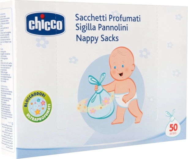 Chicco αρωματικές σακούλες για απόρριψη πάνων, 50 τεμ.