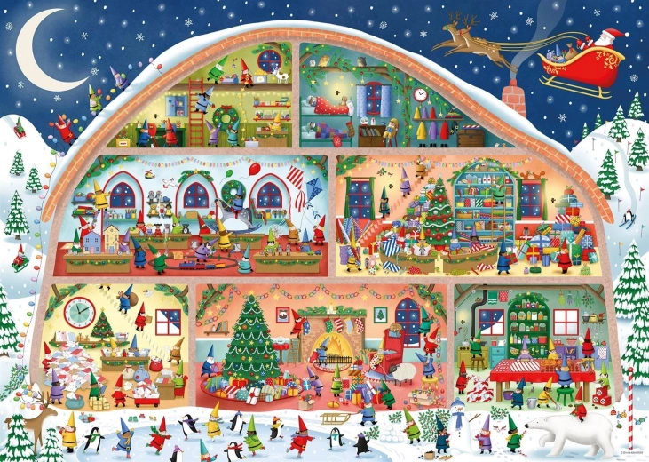 Παζλ Ravensburger Το Εργαστήρι του Άη Βασίλη 1000 κομμάτια