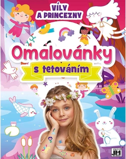 Βιβλίο ζωγραφικής με τατουάζ Νεράιδες και πριγκίπισσες