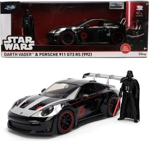 Jada Star Wars Porsche 911 GT3 RS 1:24 με φιγούρα του Darth Vader - 1 τεμ.