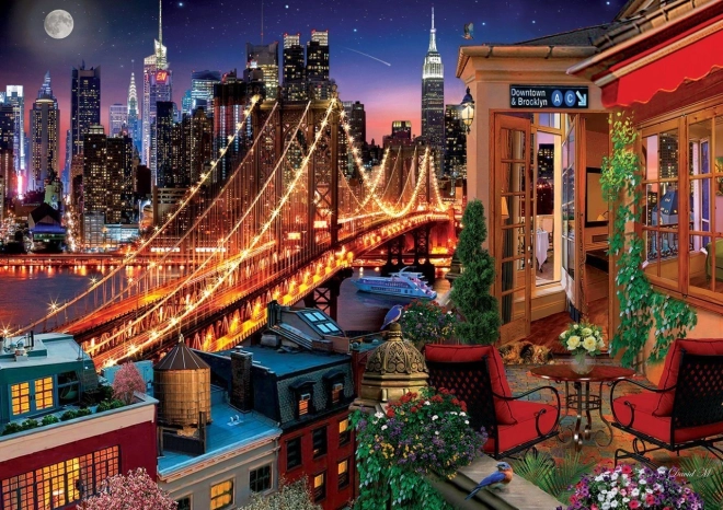 Παζλ ART PUZZLE Brooklyn από τη βεράντα 1500 κομμάτια