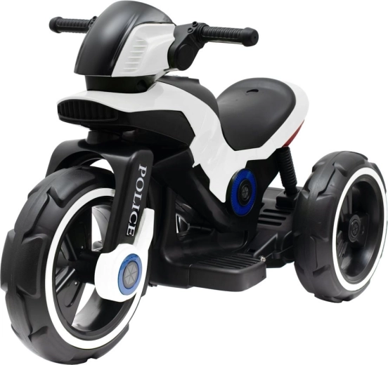 Παιδική ηλεκτρική μοτοσικλέτα BABY MIX Police λευκή