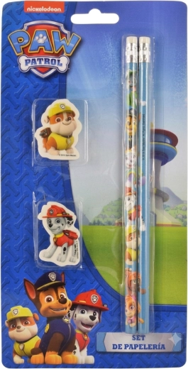 Σετ σχολικών ειδών Paw Patrol – 2 μολύβια και 2 γόμες